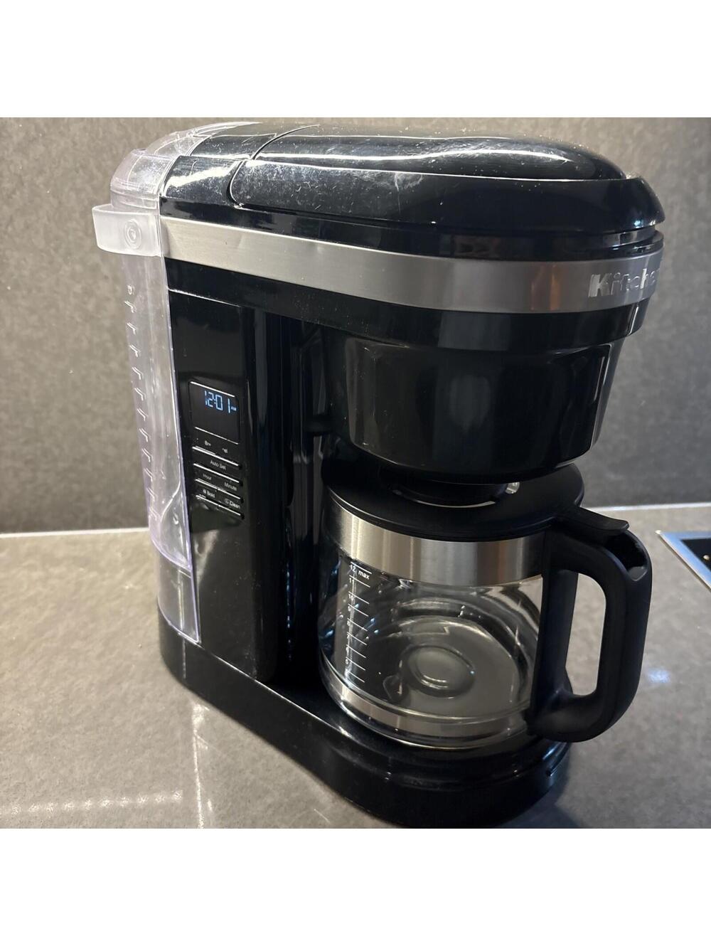 KitchenAid KCM1208OB Drip Spiral Showerhead Coffee Maker, 12 Cup, Gloss Black